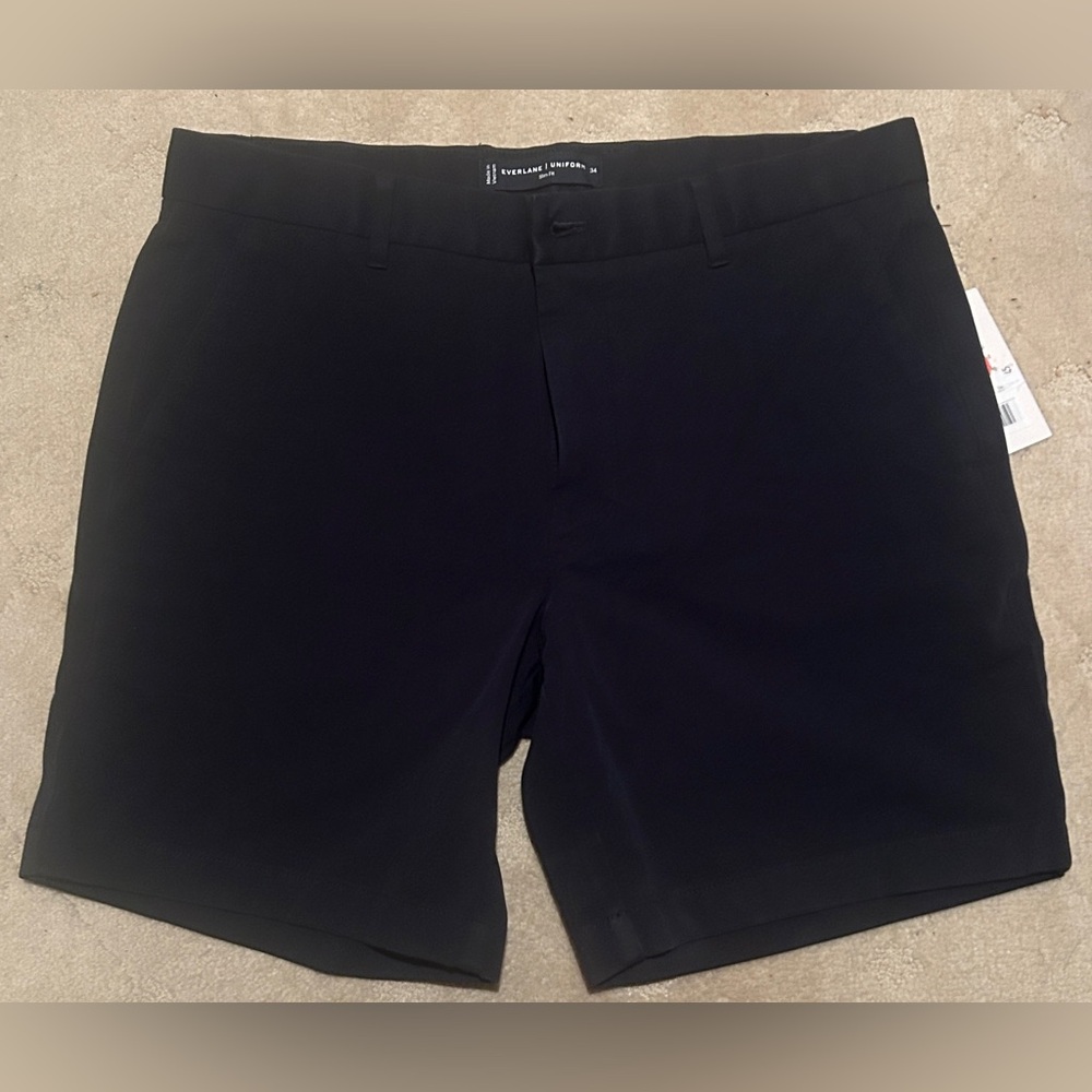 Everlane Men's Flat Front Shorts - Navy